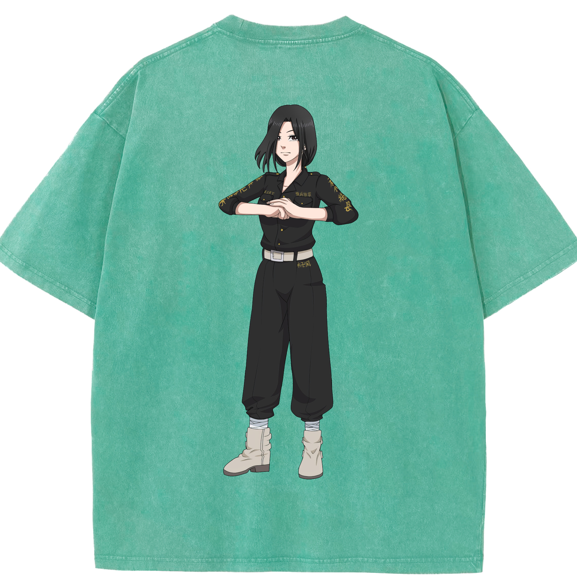 （画像用） 東京リベンジャーズ Tokyo Revengers 綿100% ヴィンテージ風 半袖Tシャツ（背面プリント）